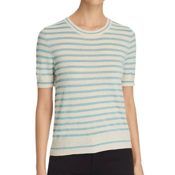 New majestic filatures stripes sweater S - Picture 1 of 5